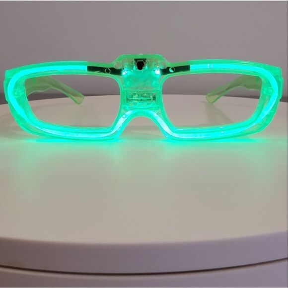 SALE LED Eyewear Set of 2 Light up Rave Tech Party Blue and Green - Picture 8 of 8